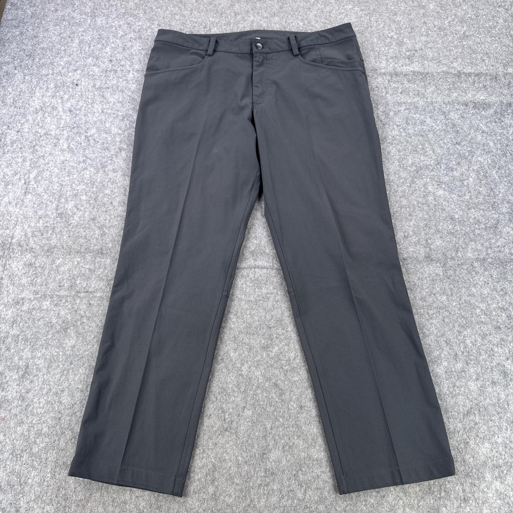 Lululemon Pants Mens 36x30 Gray Stretch Chino 5 Pocket Straight Leg Warpstreme